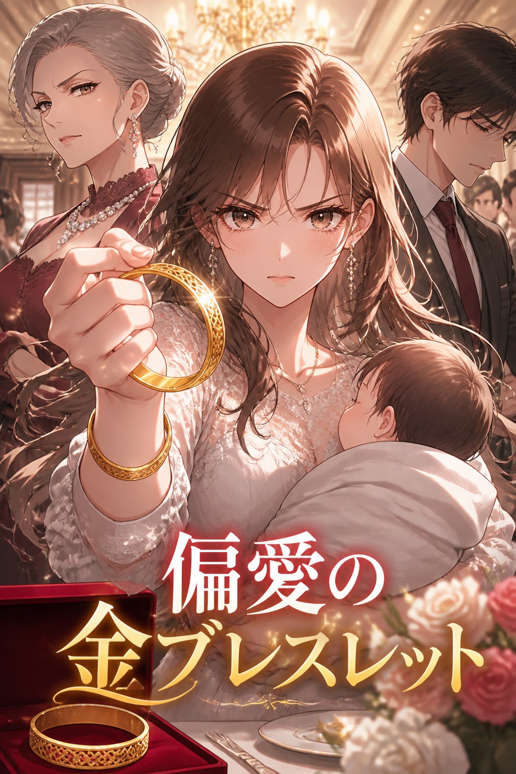 偏愛の金ブレスレット