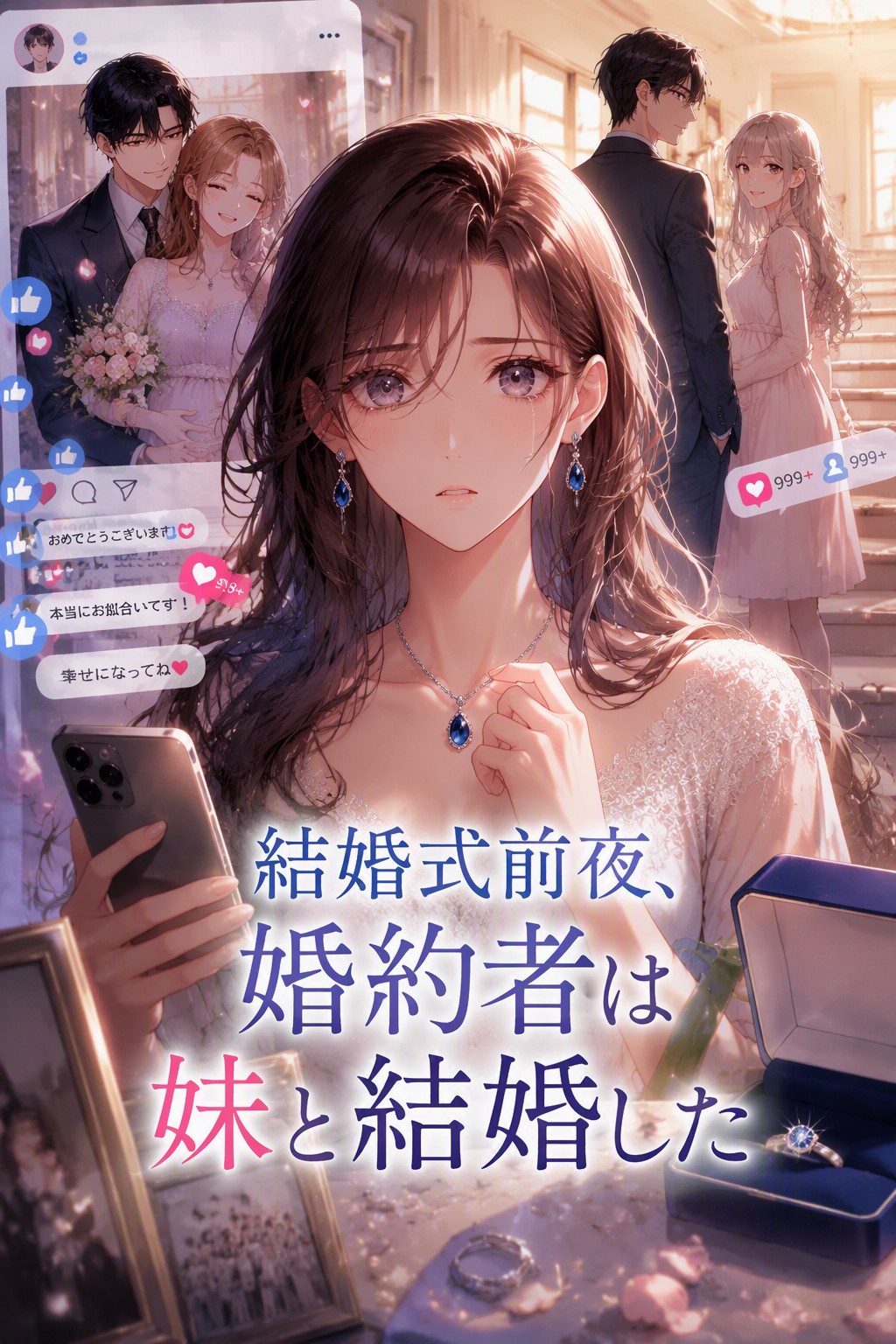 結婚式前夜、婚約者は妹と結婚した