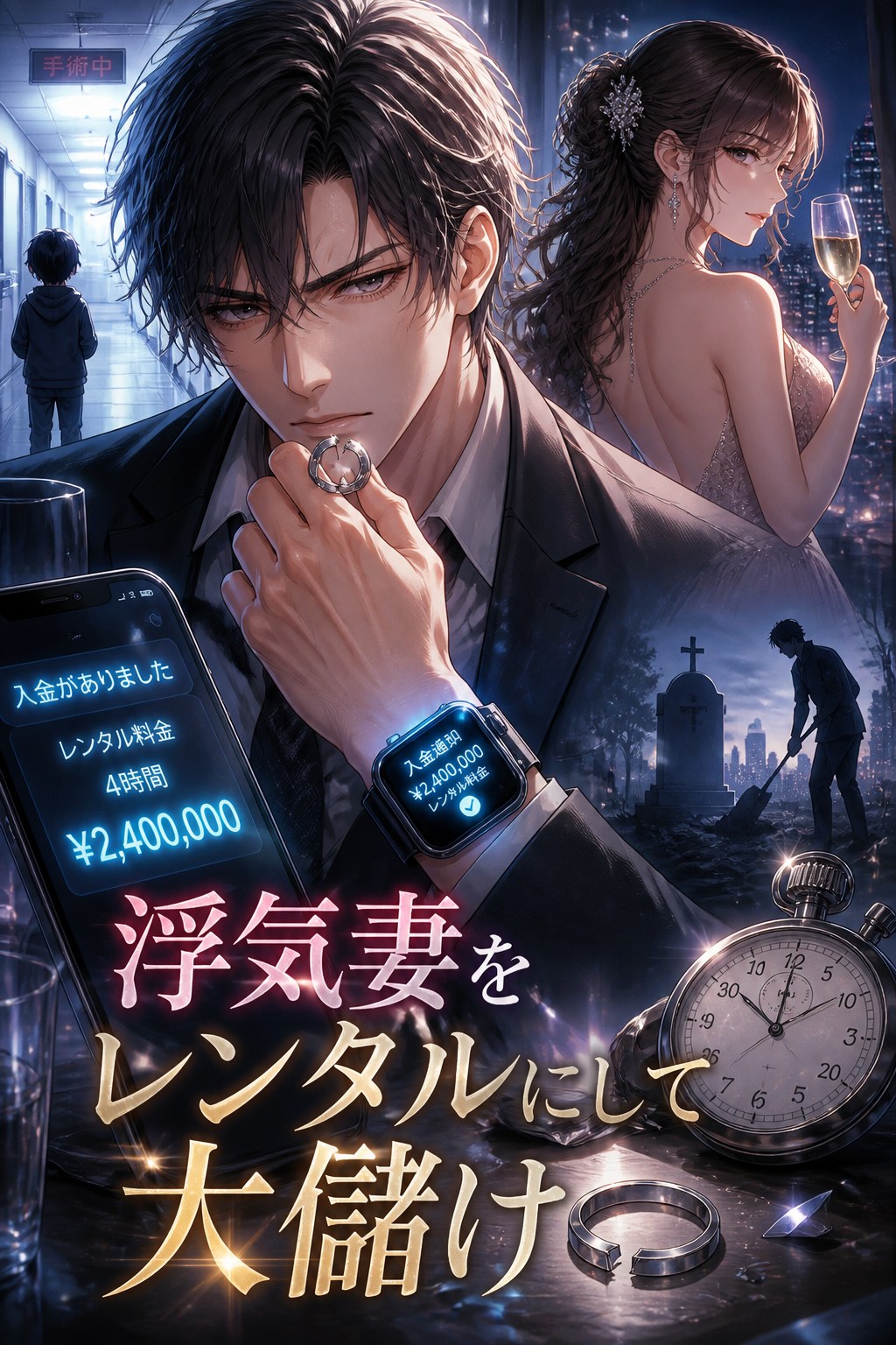 浮気妻をレンタルにして大儲け
