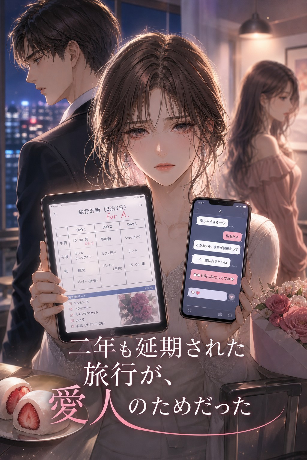 二年も延期された旅行が、愛人のためだった