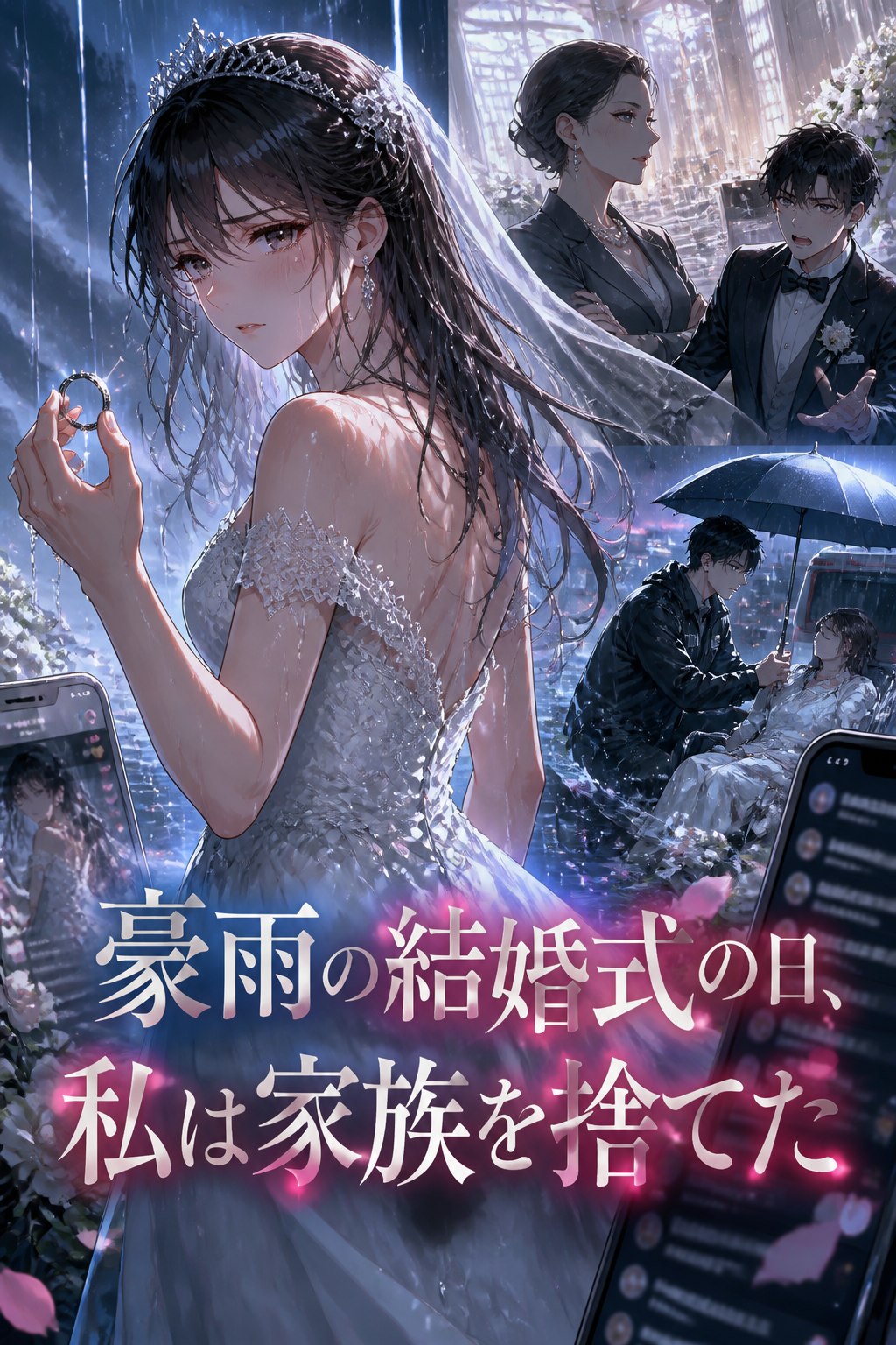豪雨の結婚式の日、私は家族を捨てた