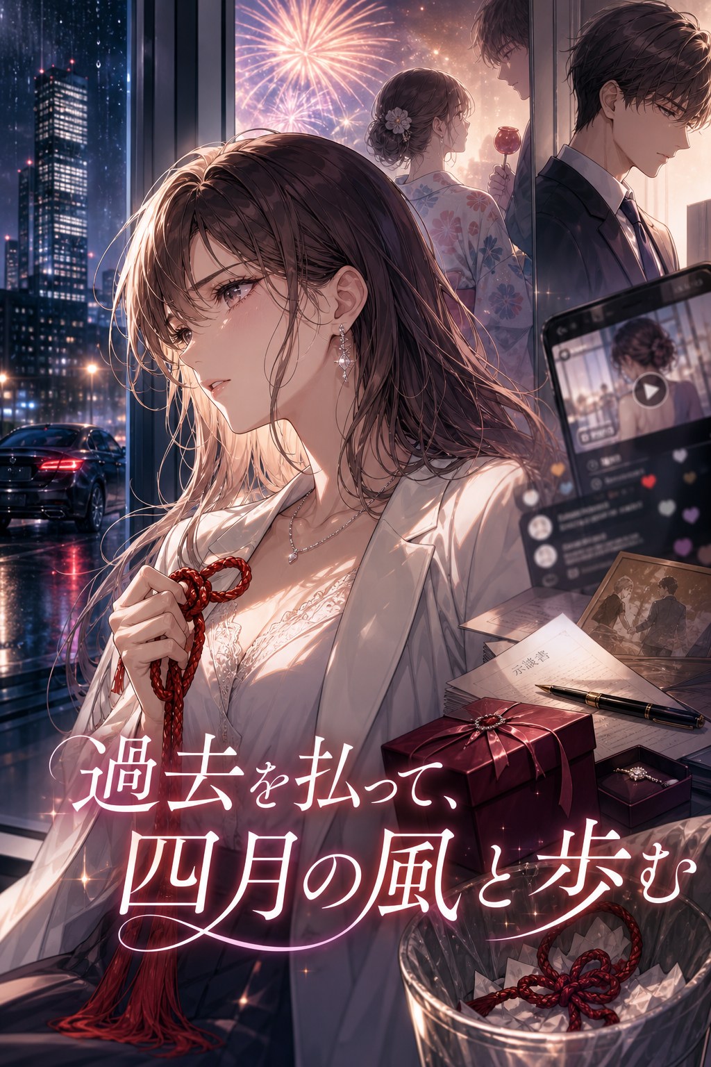 過去を払って、四月の風と歩む