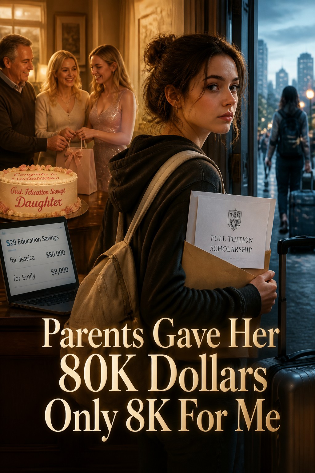 Parents Gave Her 80K Dollars Only 8K For Me