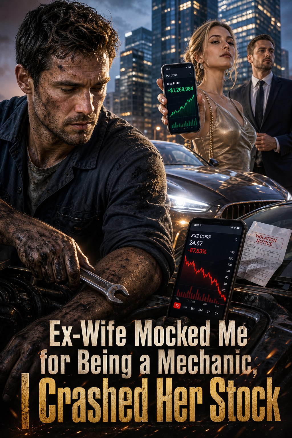 Ex-Wife Mocked Me for Being a Mechanic, I Crashed Her Stock