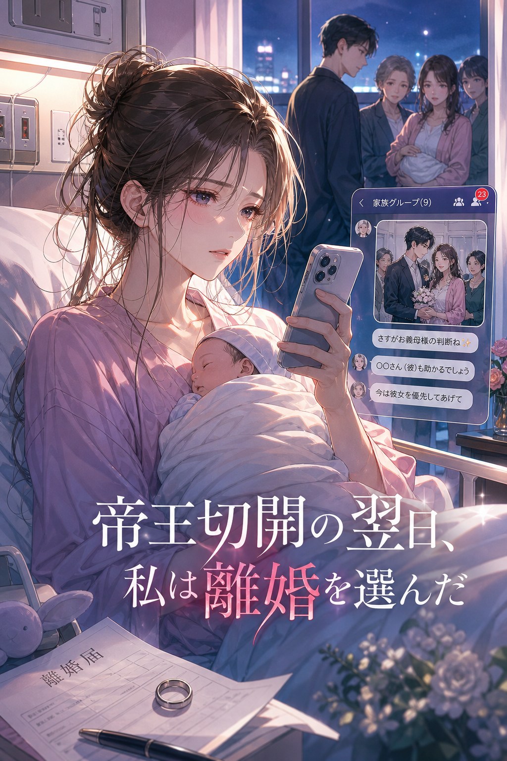 帝王切開の翌日、私は離婚を選んだ