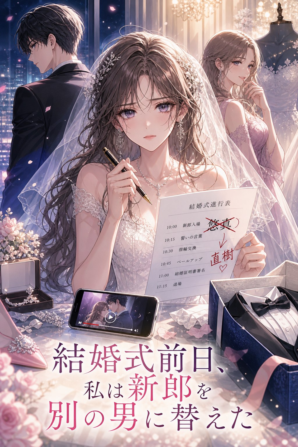 結婚式前日、私は新郎を別の男に替えた