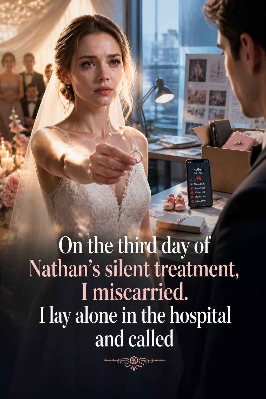 On the third day of Nathan’s silent treatment, I miscarried. I lay alone in the hospital and called