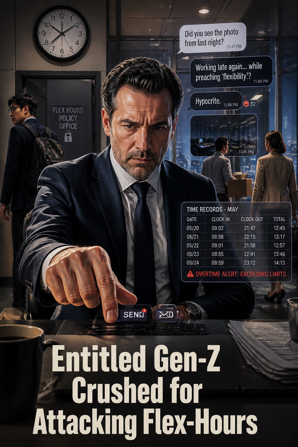 Entitled Gen-Z Crushed for Attacking Flex-Hours