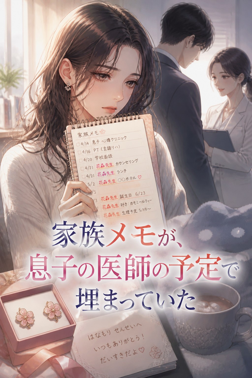 家族メモが、息子の医師の予定で埋まっていた