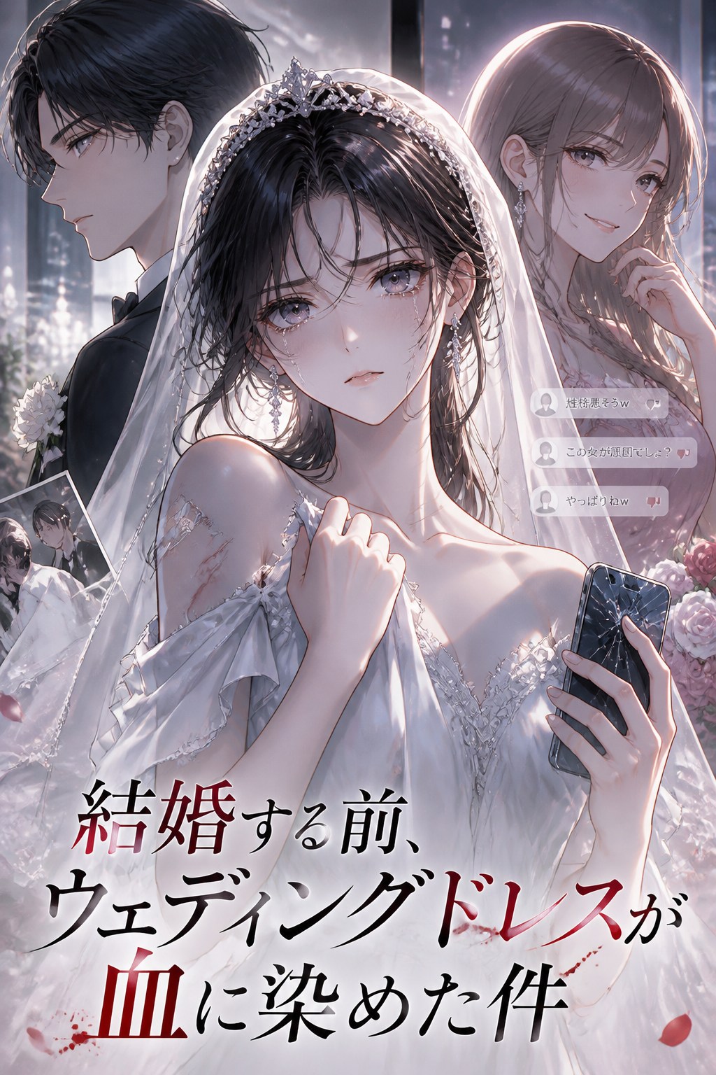 結婚する前、ウェディングドレスが血に染めた件