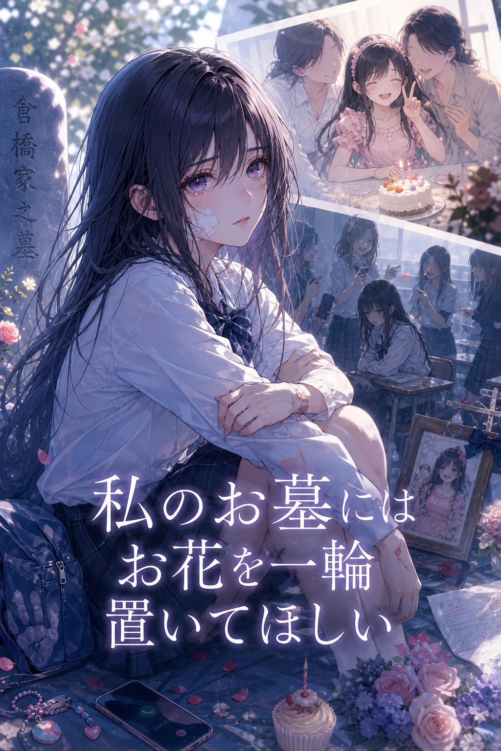 私のお墓にはお花を一輪置いてほしい
