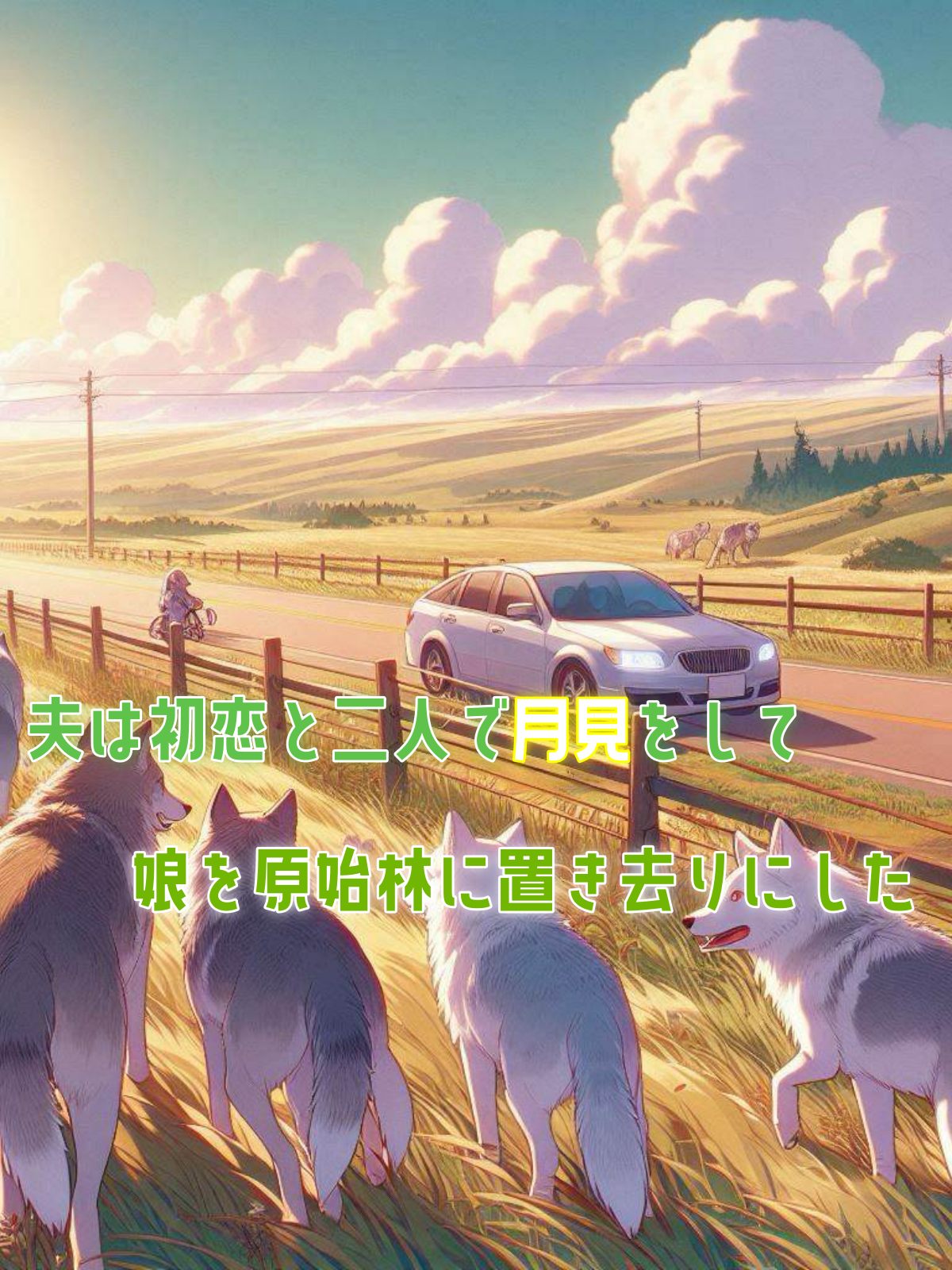 夫は初恋と二人で月見をして、娘を原始林に置き去りにした