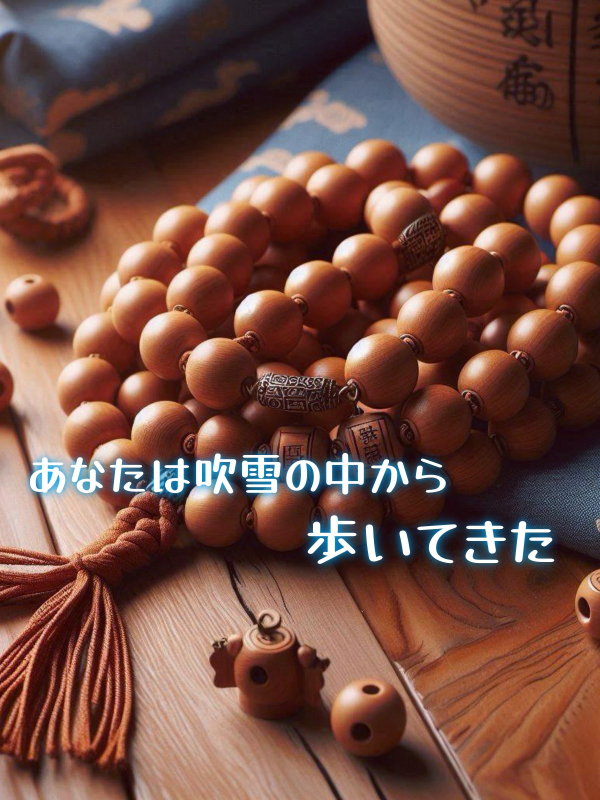 あなたは吹雪の中から歩いてきた
