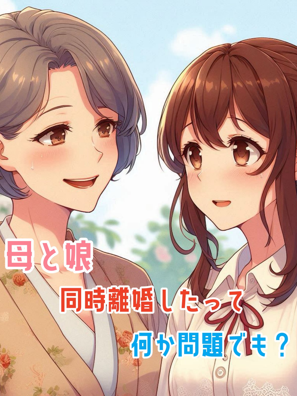 母と娘、同時離婚したって何か問題でも？