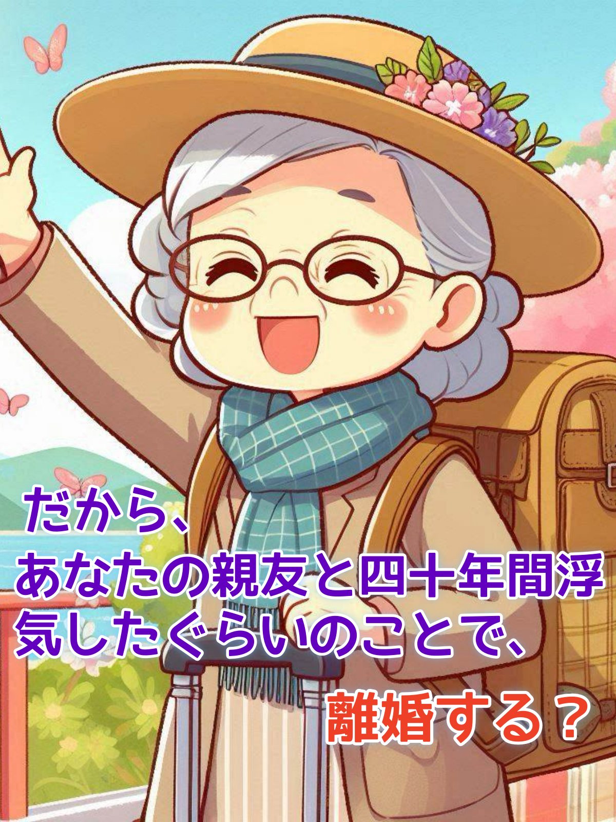 だから、あなたの親友と四十年間浮気したぐらいのことで、離婚する？