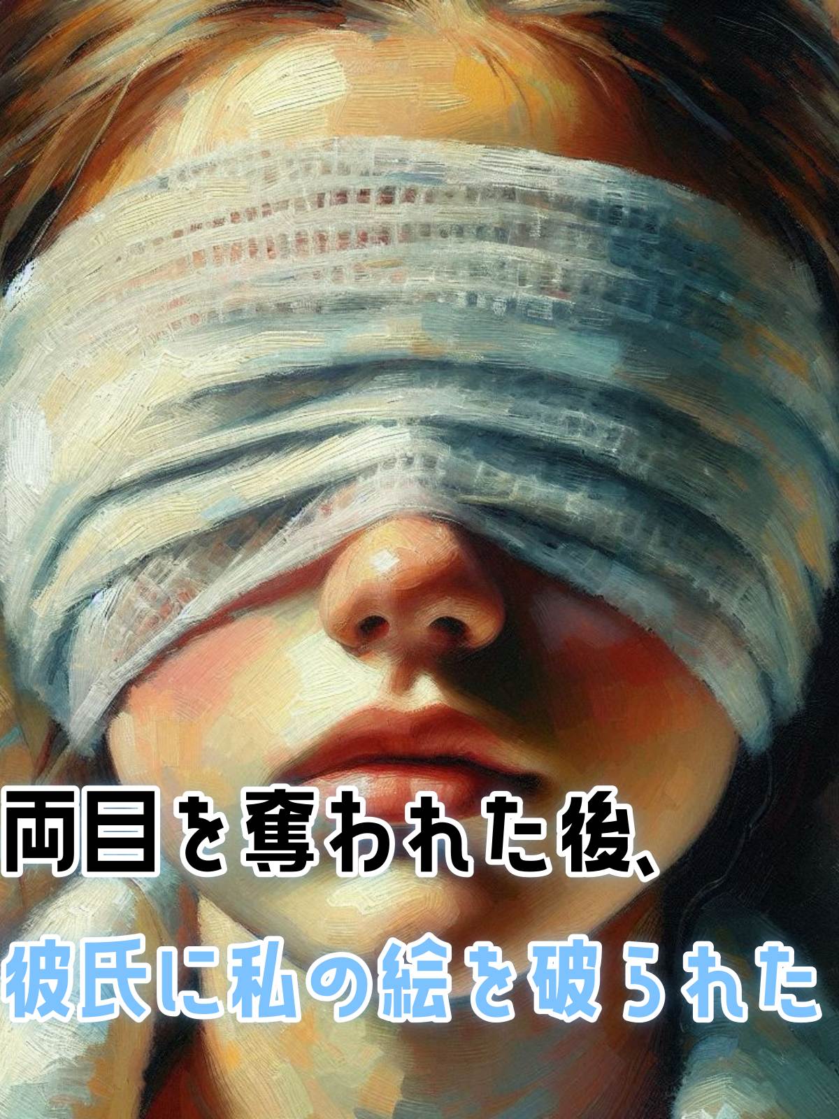 両目を奪われた後、彼氏に私の絵を破られた