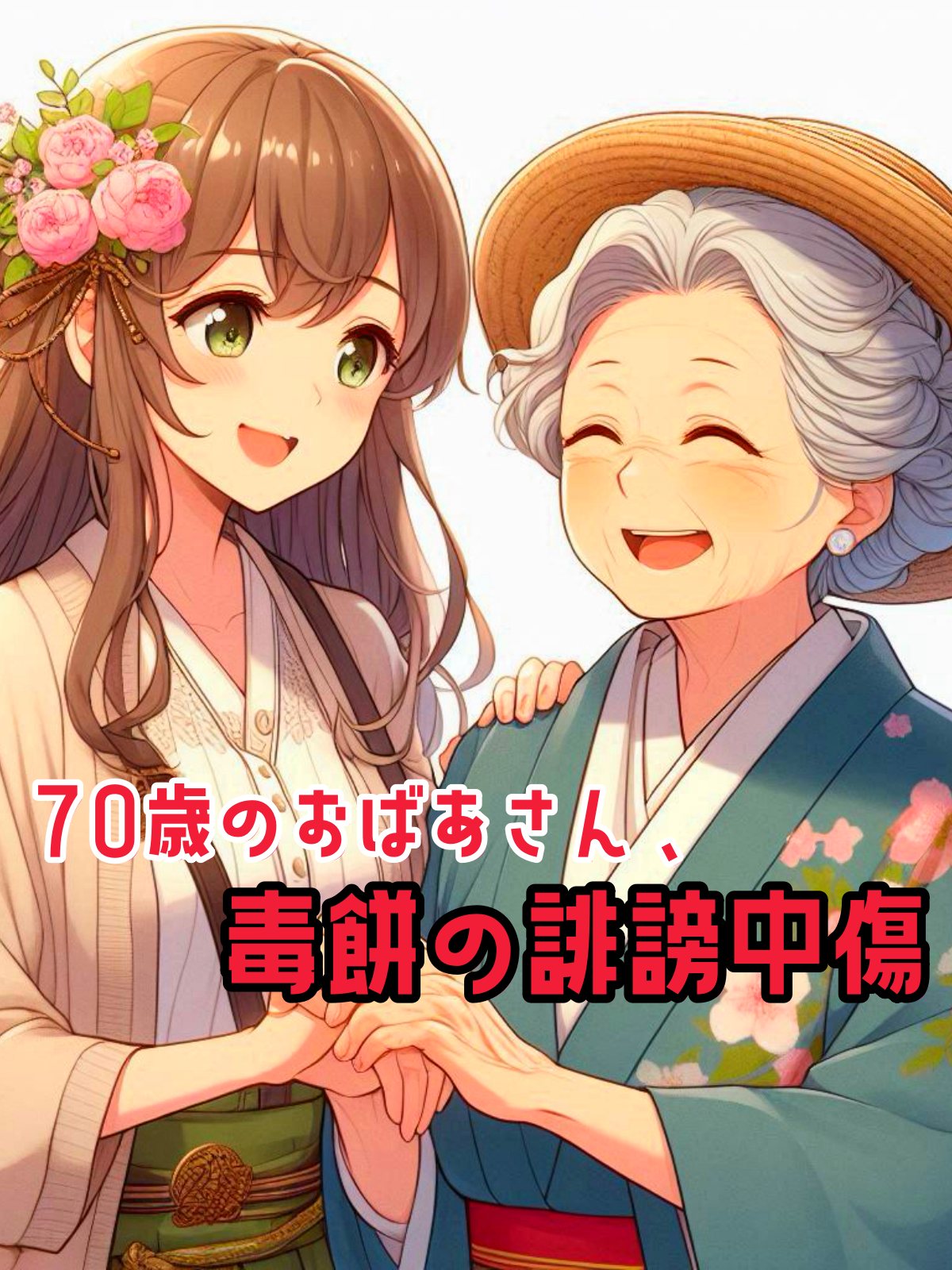 70歳のおばあさん 、毒餅の誹謗中傷
