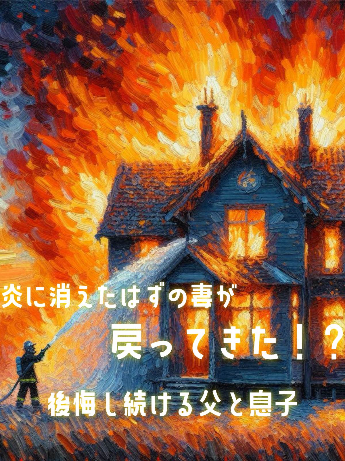 炎に消えたはずの妻が戻ってきた！？ 後悔し続ける父と息子