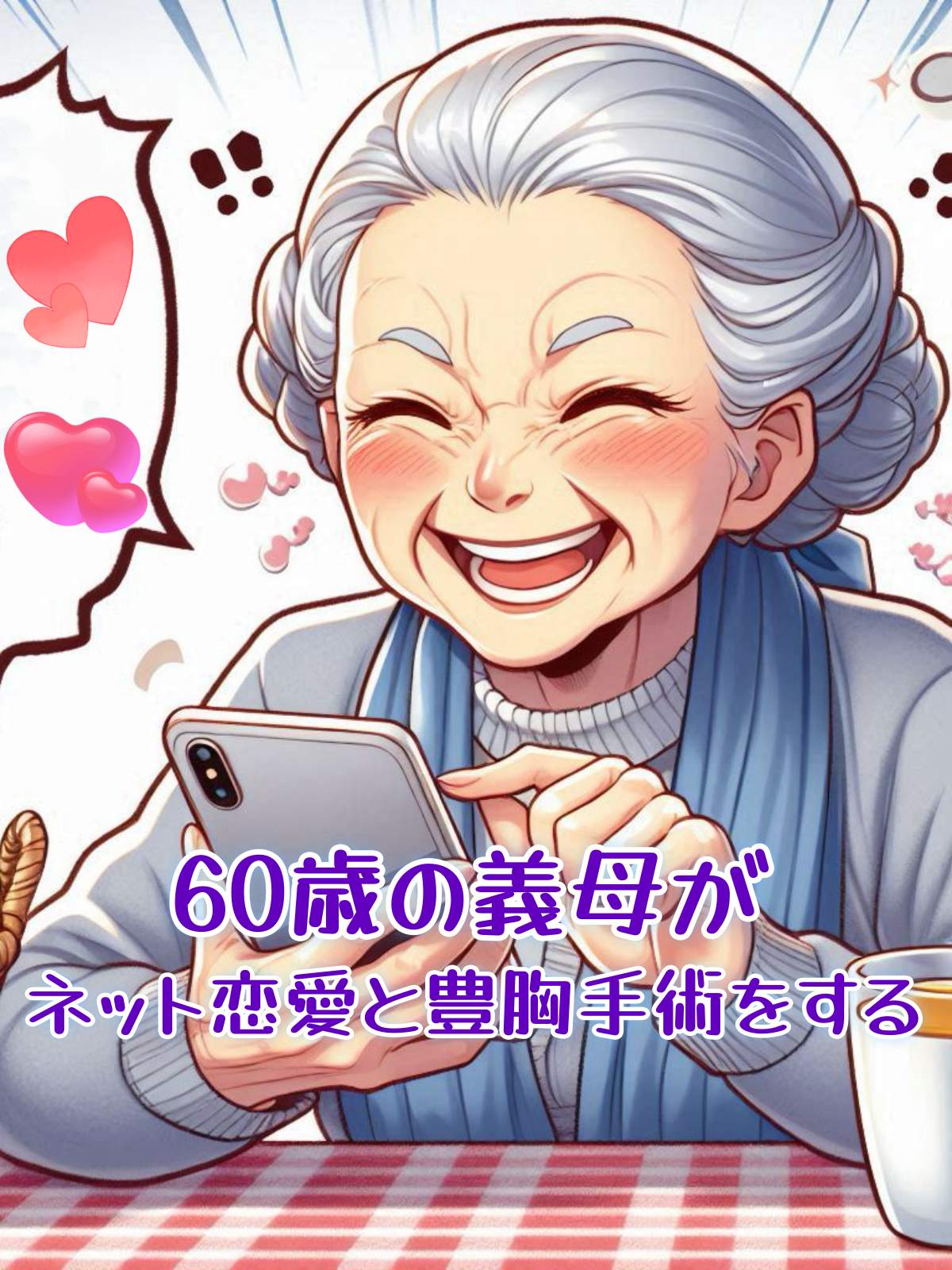 60歳の義母がネット恋愛と豊胸手術をする