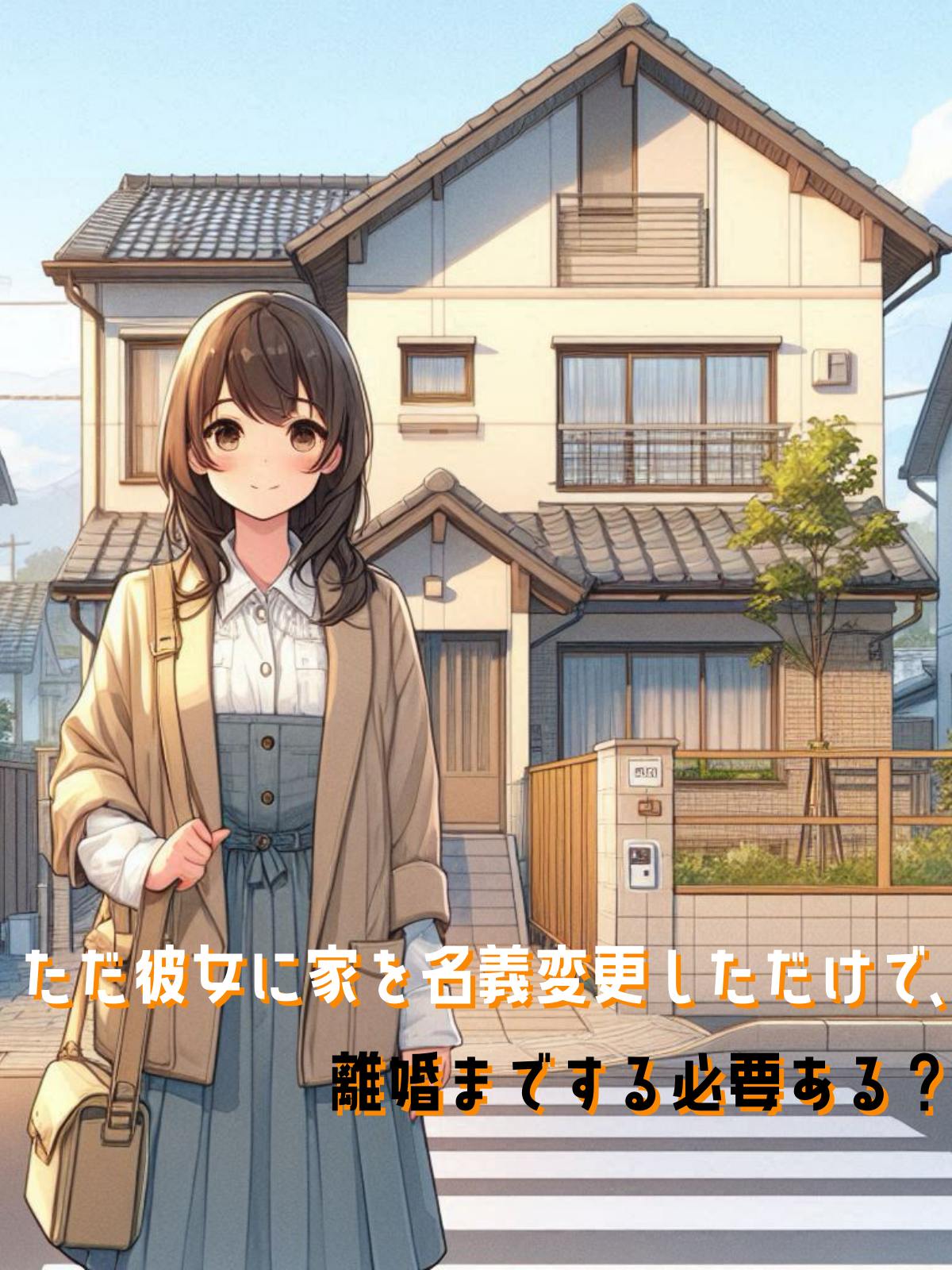 ただ彼女に家を名義変更しただけで、離婚までする必要ある？