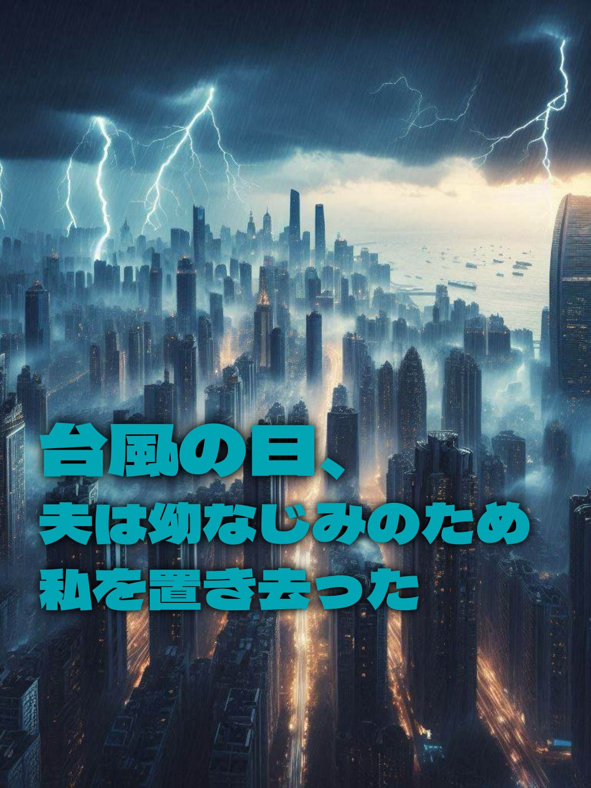 台風の日、夫は幼なじみのため私を置き去った