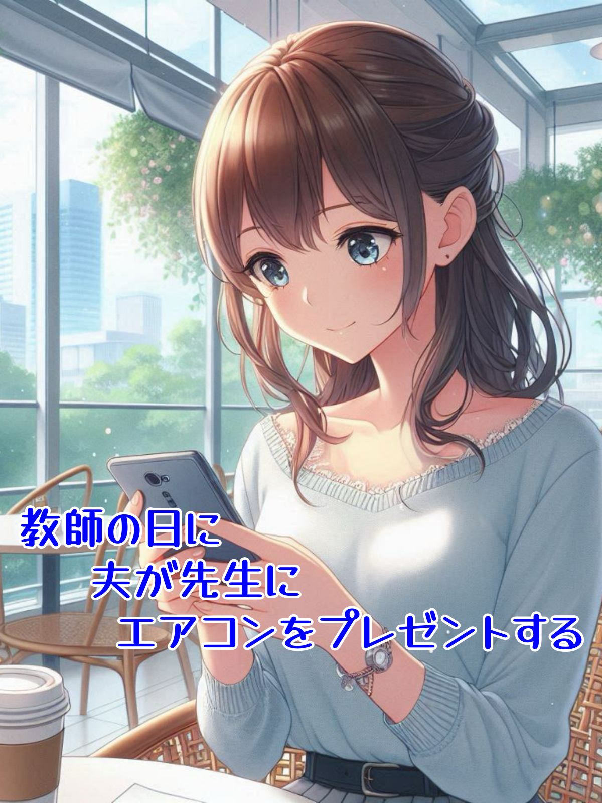 教師の日に夫が先生にエアコンをプレゼントする