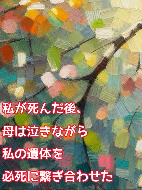 私が死んだ後、母は泣きながら私の遺体を必死に繋ぎ合わせた