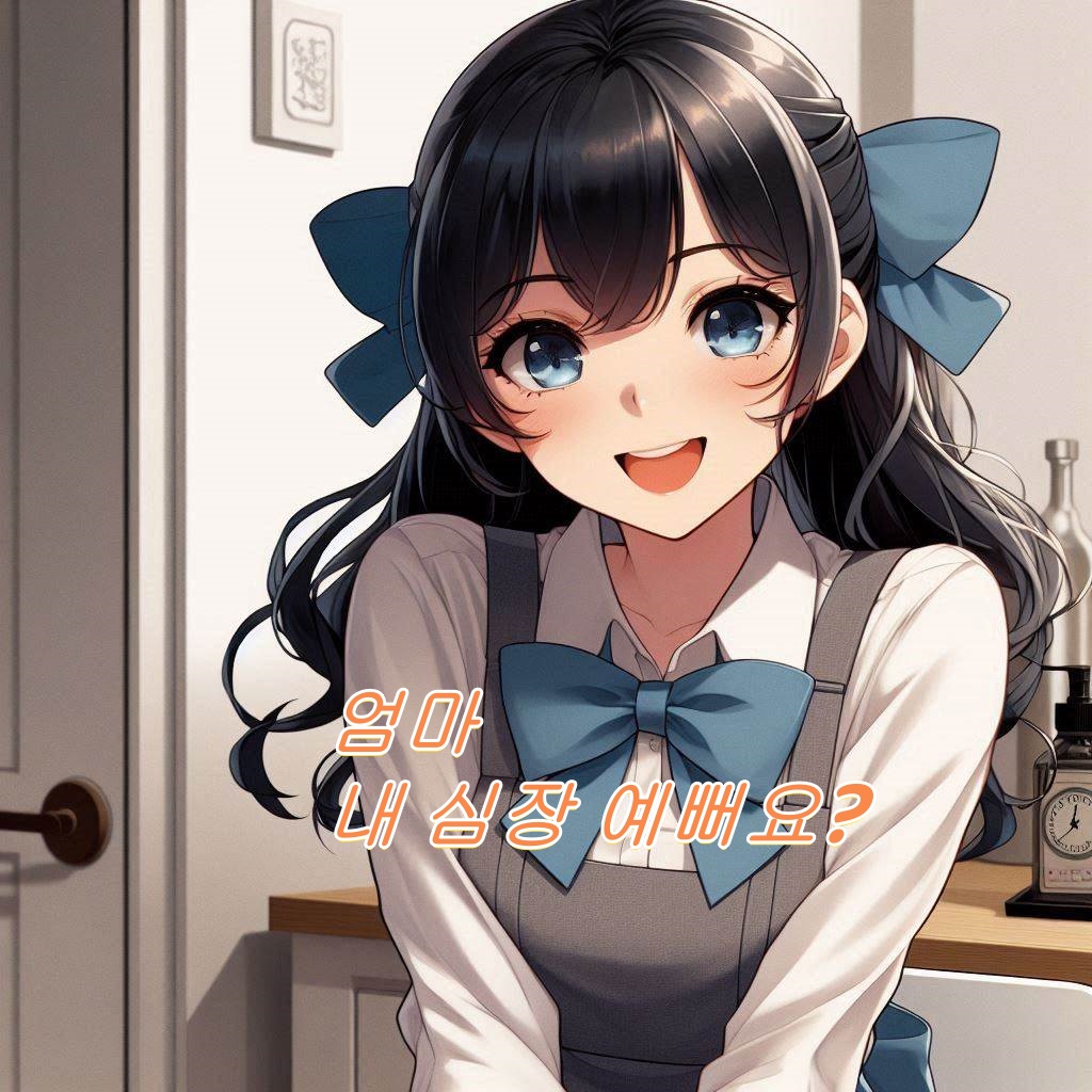 엄마, 내 심장 예뻐요?