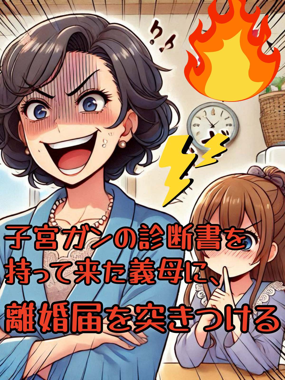 子宮ガンの診断書を持って来た義母に、離婚届を突きつける
