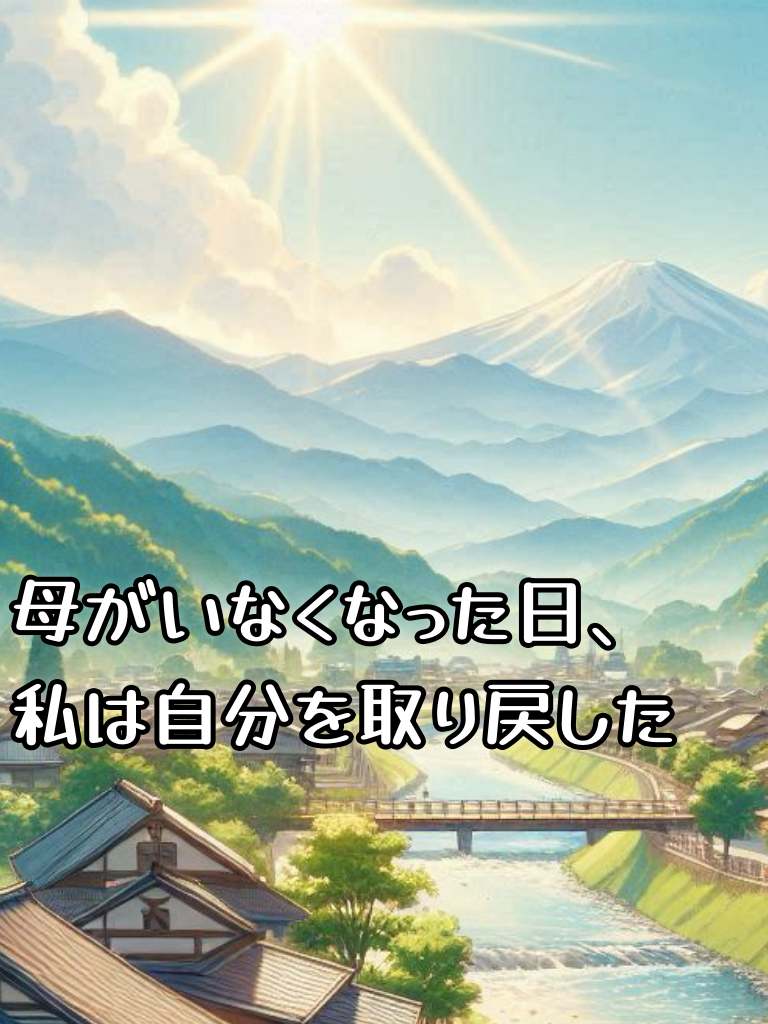 母がいなくなった日、私は自分を取り戻した