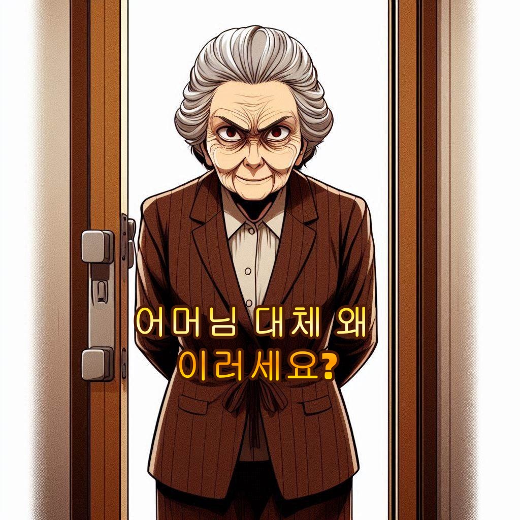 어머님, 대체 왜 이러세요?