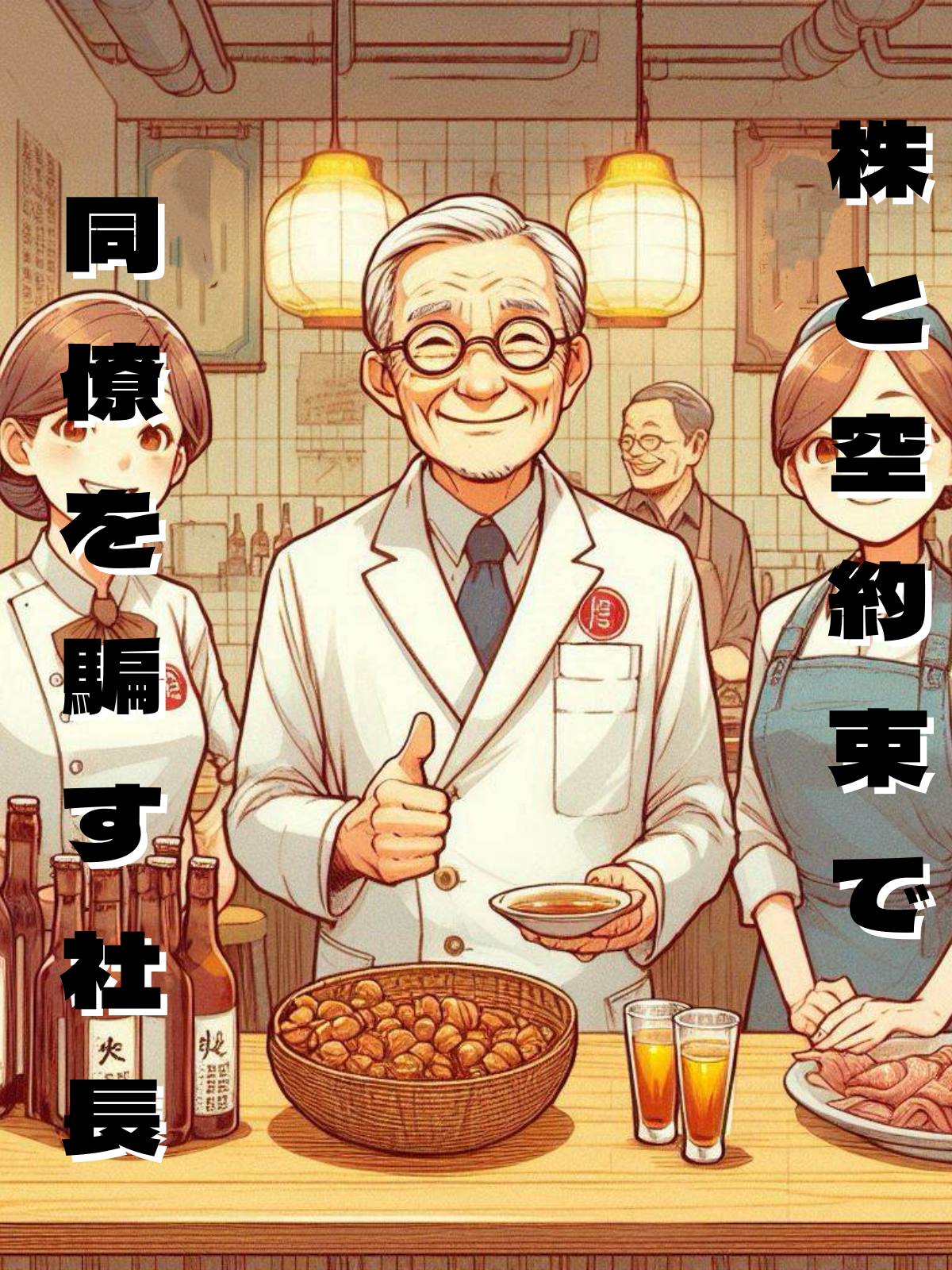 株と空約束で同僚を騙す社長