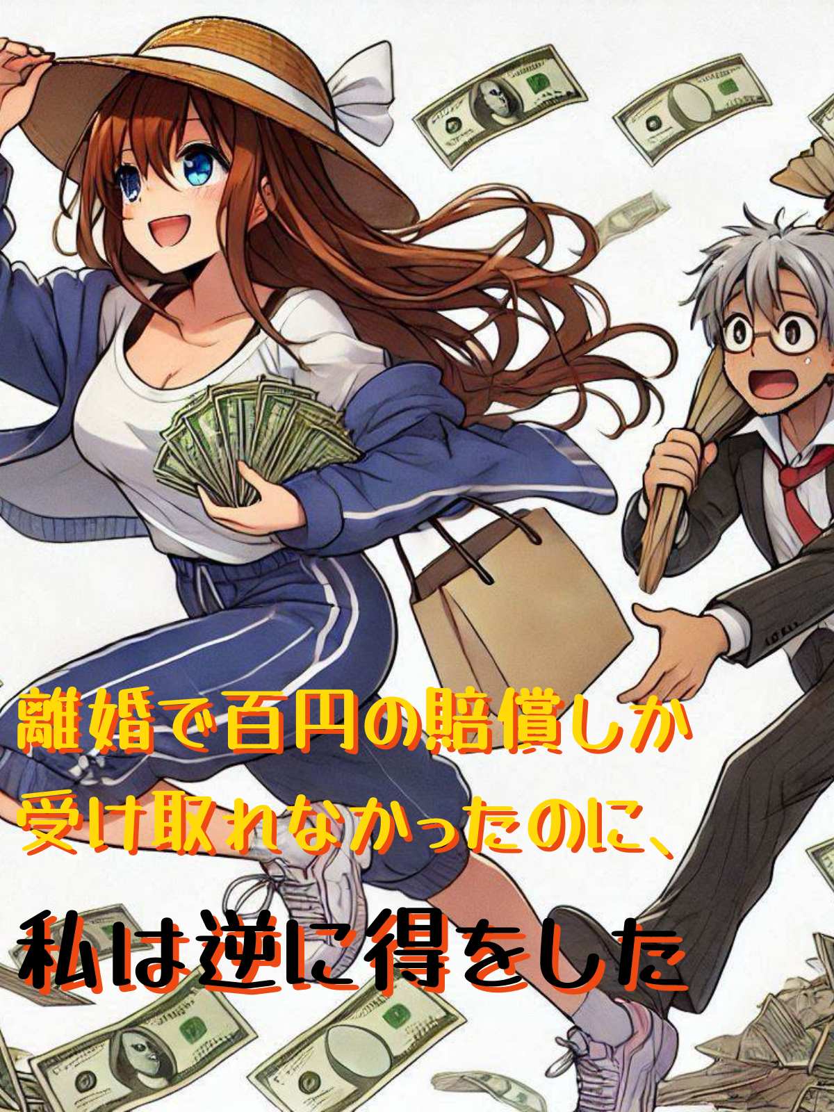 離婚で百円の賠償しか受け取れなかったのに、私は逆に得をした