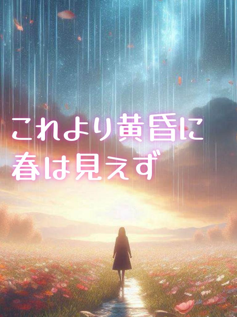これより黄昏に春は見えず