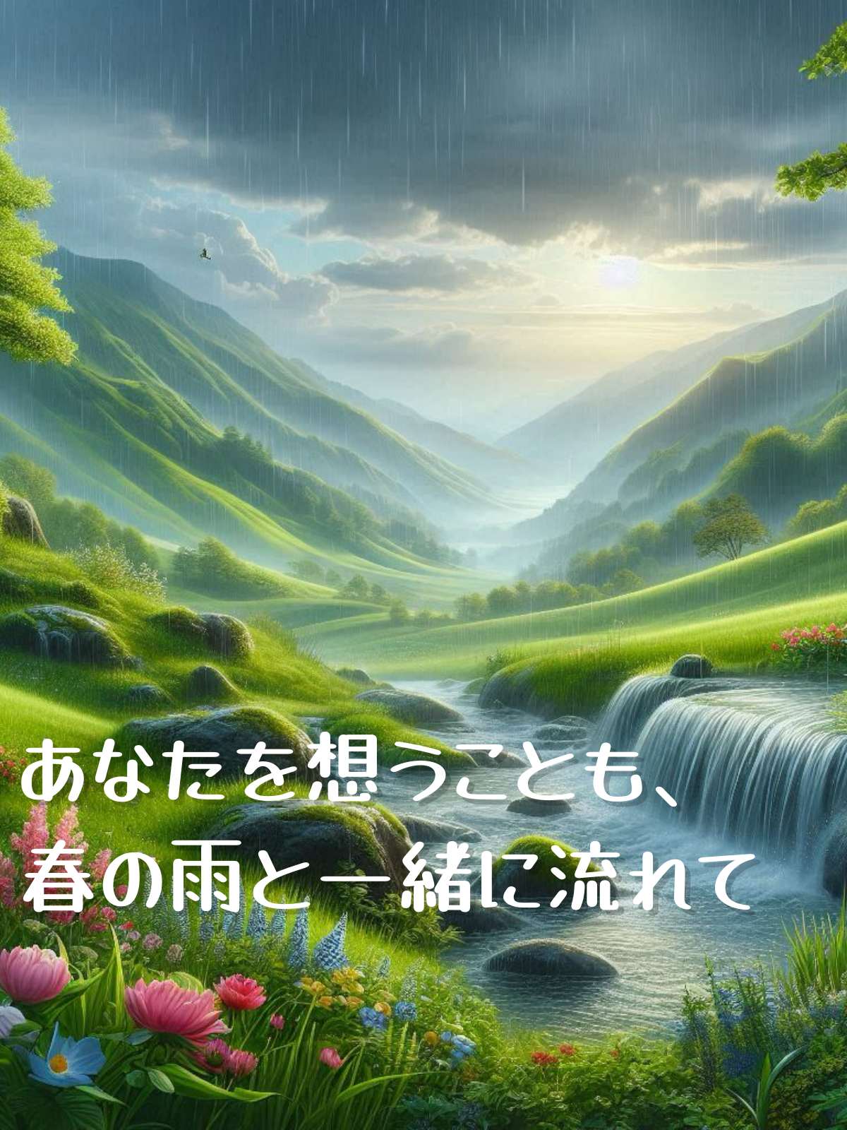 あなたを想うことも、春の雨と一緒に流れて