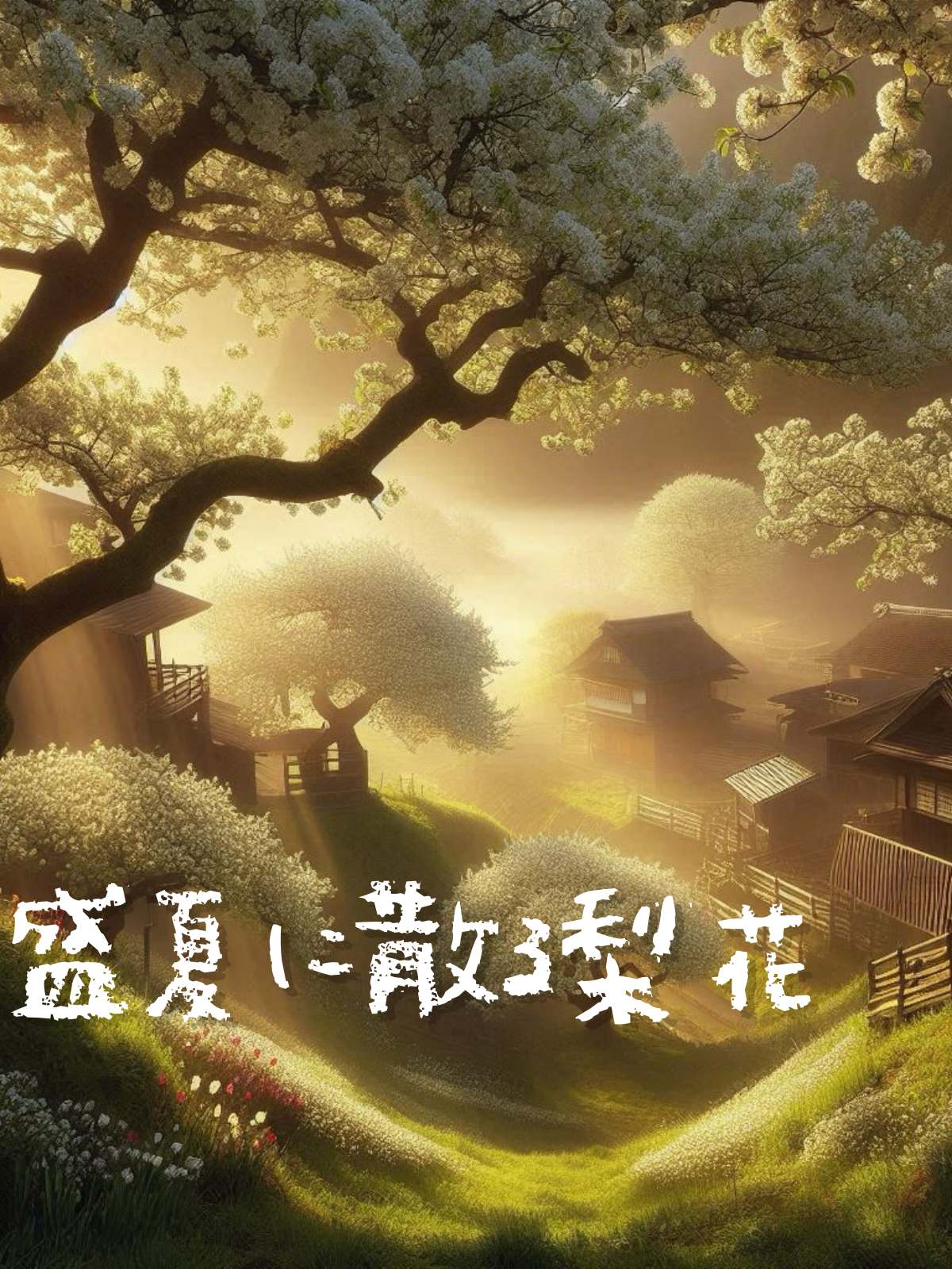 盛夏に散る梨花