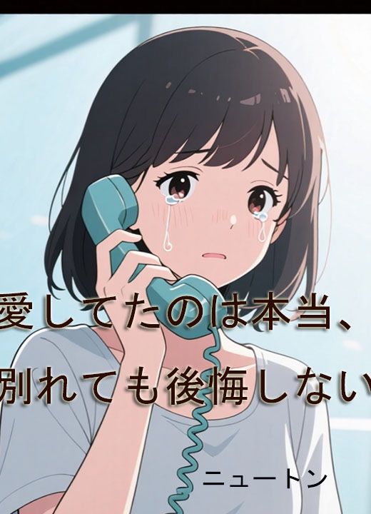 愛してたのは本当、別れても後悔しない