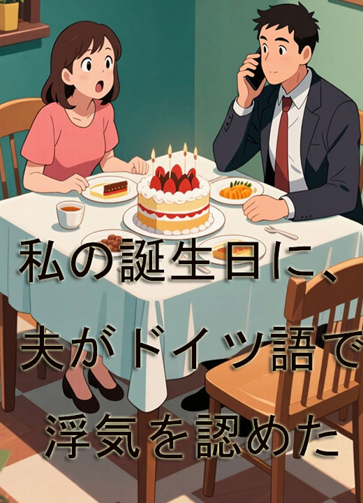 私の誕生日に、夫がドイツ語で浮気を認めた