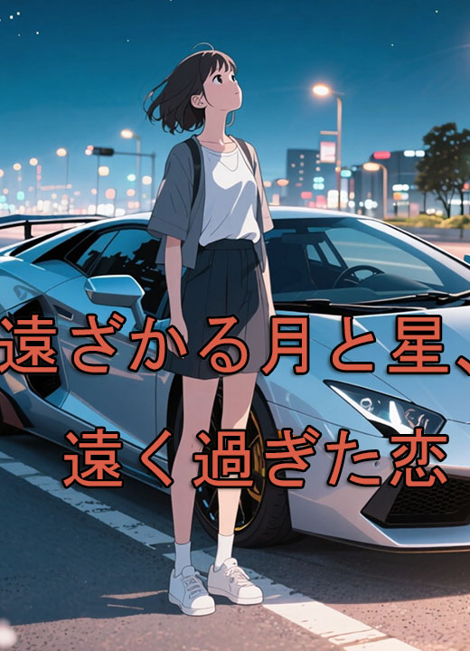 遠ざかる月と星、遠く過ぎた恋