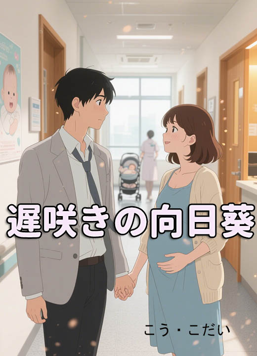遅咲きの向日葵