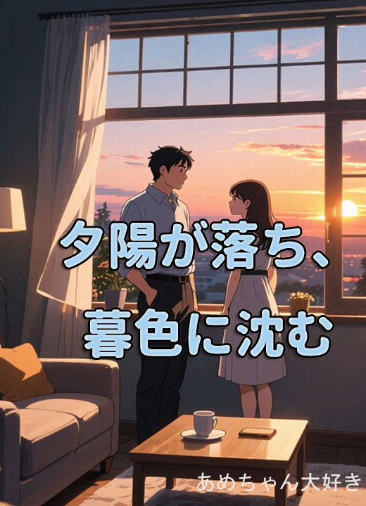 夕陽が落ち、暮色に沈む