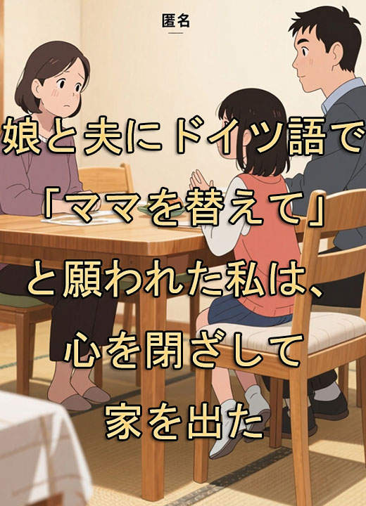 娘と夫にドイツ語で「ママを替えて」と願われた私は、心を閉ざして家を出た