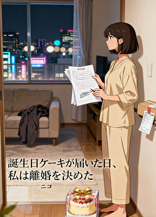 誕生日ケーキが届いた日、私は離婚を決めた