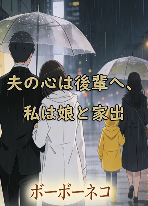 夫の心は後輩へ、私は娘と家出