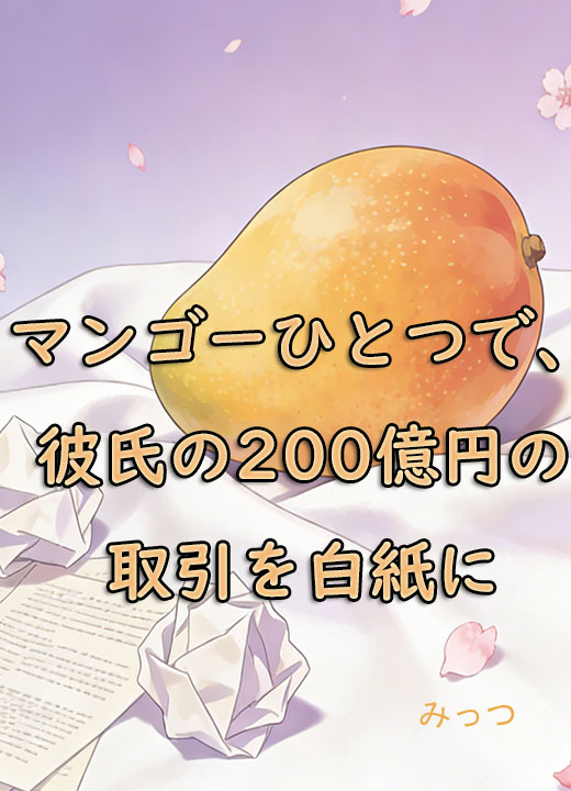 マンゴーひとつで、彼氏の200億円の取引を白紙に