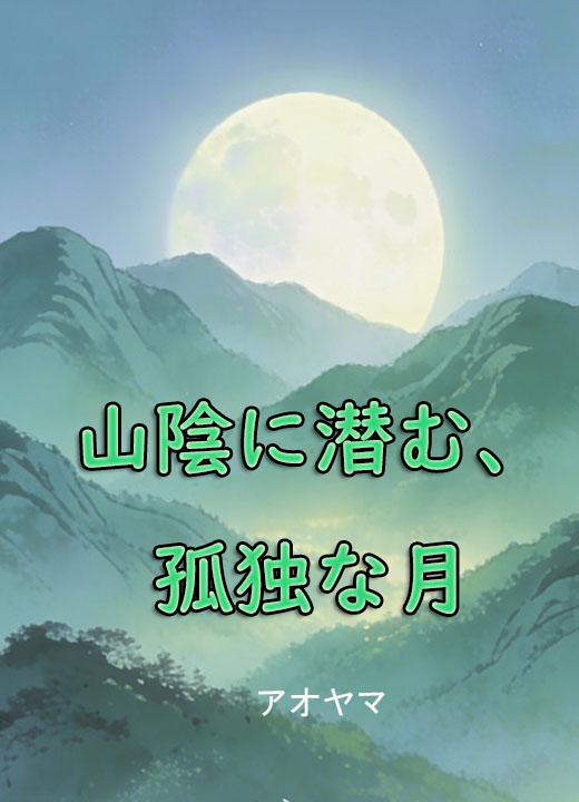 山陰に潜む、孤独な月