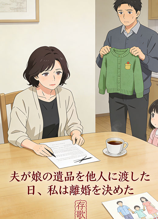 夫が娘の遺品を他人に渡した日、私は離婚を決めた