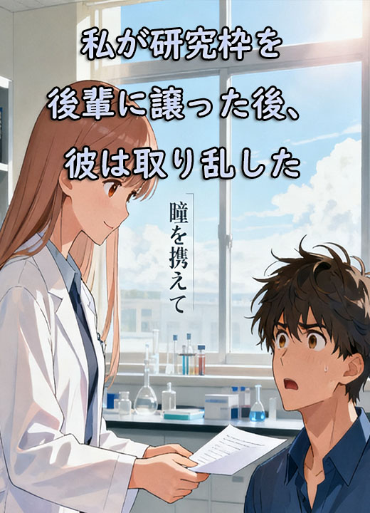 私が研究枠を後輩に譲った後、彼は取り乱した