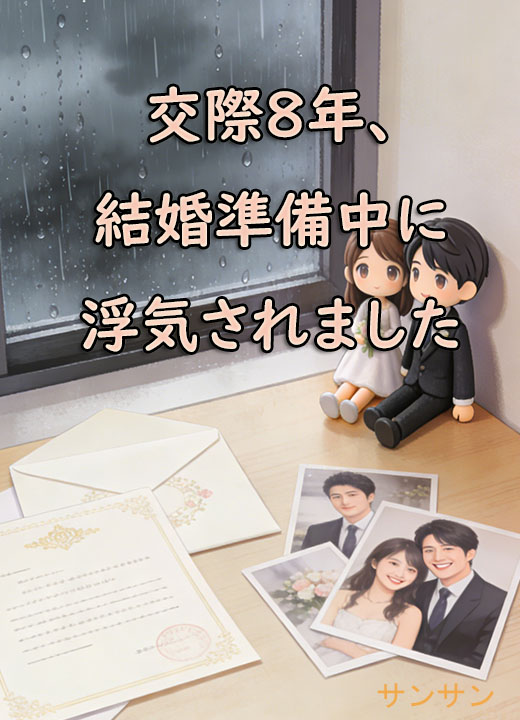 交際8年、結婚準備中に浮気されました