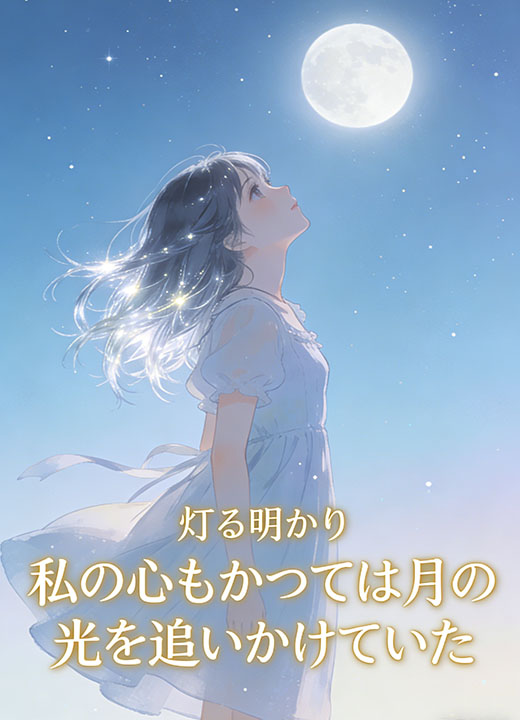 私の心もかつては月の光を追いかけていた